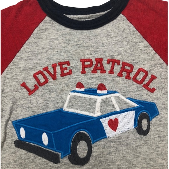 Gap Baby Blue Corduroy Pants & Love Patrol Long Sleeve Tee Shirt Set - Picture 4 of 16